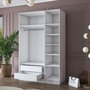 Hanah Home Armario Blanco con Estanterías